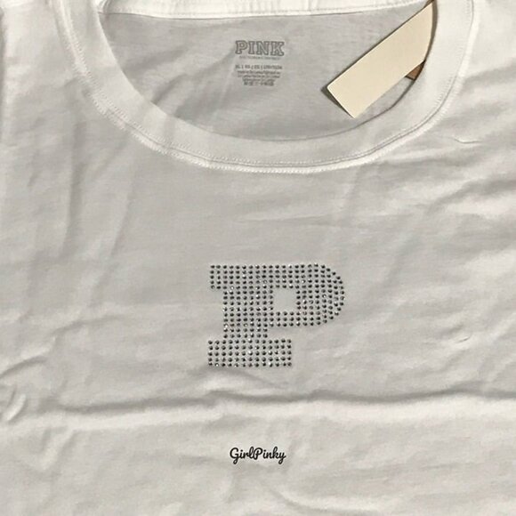 victoria secret PINK leggings OUTFIT WITH CAMPUS BLING TEE SIZE EXTRA LARGE - Picture 10 of 10